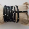 Cuir 05 mm Noir Rivet NK