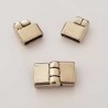 Fermoir aimanté zamak pour cuir 10 mm