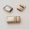 Fermoir aimanté zamak pour cuir 10 mm