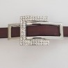 Passant 10 mm Argent N°19 Strass