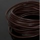1 mètre Cordon rond cuir lisse 3 mm