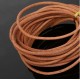 1 mètre Cordon rond cuir lisse 3 mm