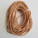 1 mètre Cordon rond cuir tressé 5 mm N°01