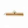 Embout Pour Tissage De Perle 20 mm Doré