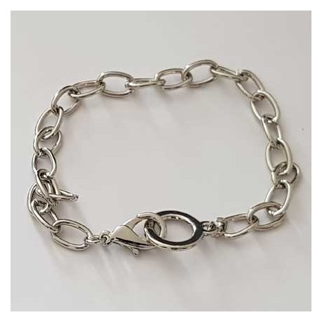 Bracelet Argent maille ovale de 20 cm