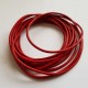 Coupe de Cordon Cuir Rond lisse Rouge 2.5 mm