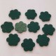 Lot Fleurs en Cuir 23 mm Vert