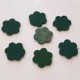 Lot Fleurs en Cuir 23 mm Vert