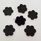 N°01 4 Fleurs en Cuir Fleur 23 mm Noir