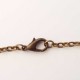 Collier chaine bronze maille de 50 cm