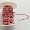 1 mètre de chaine plate rose doré n°07 03 x 01mm