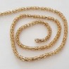 1 mètre Chaine tube résille 6 mm doré