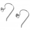 Support Boucle d'oreille Hameçon Acier Inoxydable N°09