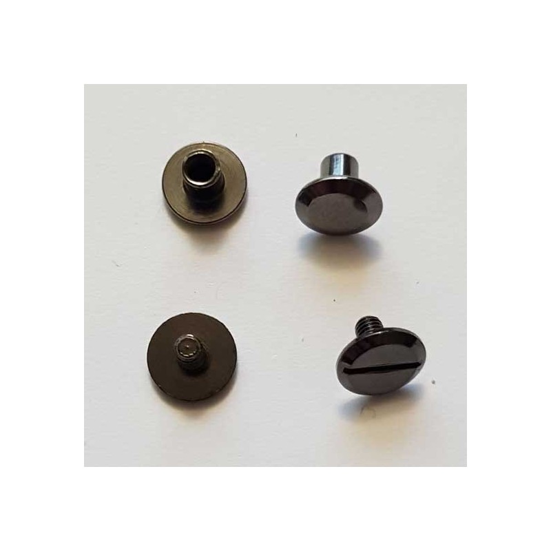 AX - Bouton de col poignée avec anneau coloris Argent 7 mm