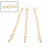 Chaîne d'Extension Pour Collier Bracelet en Cuivre Plaqué OR