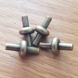 Fermoir Bronze pour cordon Pvc Creux 6.5 mm