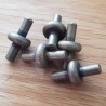Fermoir Cuivre pour cordon Pvc Creux 6.5 mm