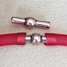 Fermoir pour cordon Pvc Creux 5 mm N°04
