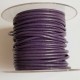 1 mètre Cordon rond cuir lisse 2.5 mm