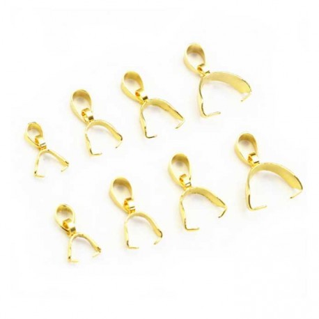 Bélière à pincer en Acier Inoxydable 3 x 15 mm Doré