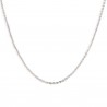 Collier N°01 Plaqué Platine Maille Forçat 47 cm