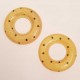 Lot 2 Pendentifs donuts 60 mm en résine