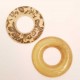 Lot 2 Pendentifs donuts 60 mm en résine