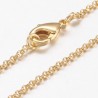 Collier N°06 Plaqué Or 18K de 43.5 cm
