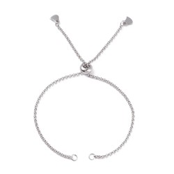 Bracelet Coulissant Acier Inoxydable Chaine N°01 Rolo