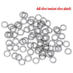 Anneaux de jonction ouvert 07 mm Argent Vieilli x 20 Pièces