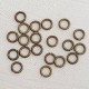 20 Anneaux de jonction ouvert 06 mm Vieil Or