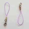 1 Attache portable mauve mousqueton 6.5 cm