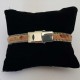 Bracelet cuir 10 mm Peau Uni ajustable au poignet