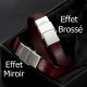 Bracelet cuir 10 mm Miroir ajustable au poignet