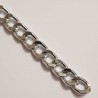 1.30 mètre de chaine plate Argent N°28 - 21 x 15 mm