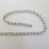 1.60 mètre de chaine maille ronde Argent N°18 - 4 x 4 mm