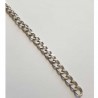 1.70 mètre de chaine plate Argent N°29 - 9 x 7 mm