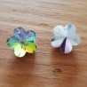 Breloque Pendentif en verre facetté fleur N°04-02