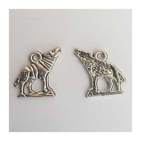 Breloque Chien Loup N°17 Argent