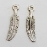 Breloque Plume N°01 Argent
