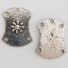 Breloque Fleur Métal N°082 Argent