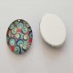 Cabochon Ovale 13 x 18 mm Fleur