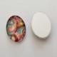 Cabochon Ovale 13 x 18 mm Fleur