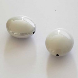 Perle Brillante Ovale Plate 23 mm