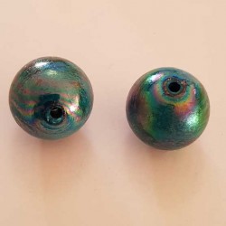 Perle Ronde 22 mm Turquoise 03 Acrylique