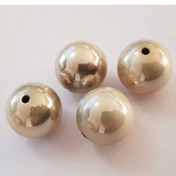 Perle Ronde 24 mm Beige Brillante 02 Acrylique