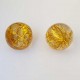 Perle ronde plastique brillante doré 24 mm N°001