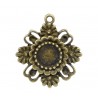1 support cabochon 08 mm N°06 Bronze