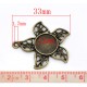 1 support cabochon 12 mm N°08 Bronze