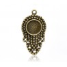 1 support cabochon 12 mm N°09 Bronze